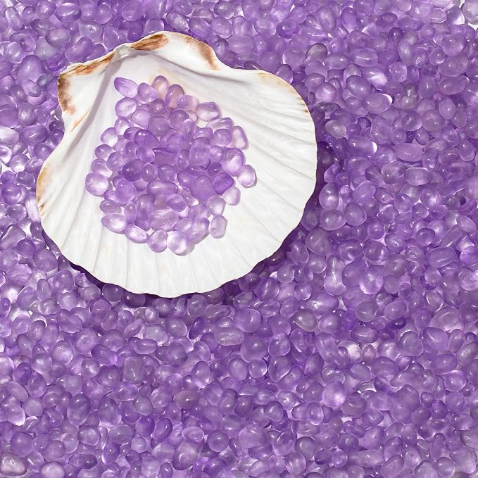 QEQEKAKA Sea Glass Stones for Crafts About 0.5LB Glass Pebbles Gemstones Bulk - Image 6