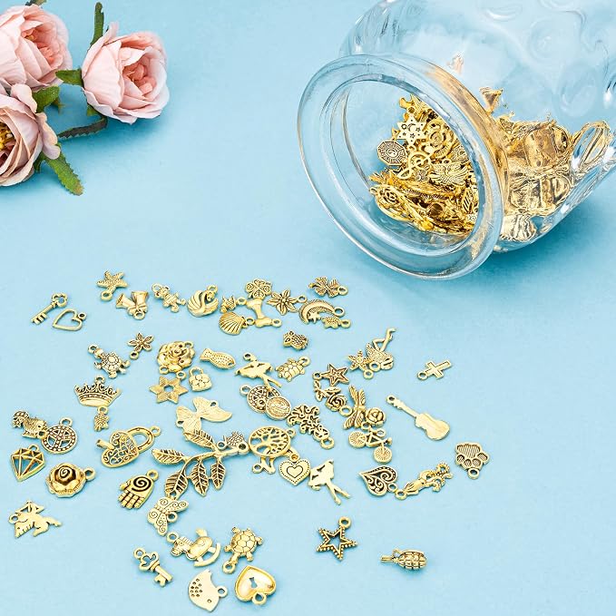460 Pcs Charms for Jewelry Making, Wholesale Jewelry Making Charms Bulk - Image 3