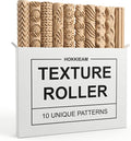 Hokkieam Clay Texture Rollers | 10-Pack Polymer Clay Texture Roller Set by Unknown