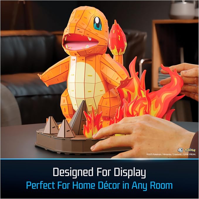 4D Build Pokémon Charmander 3D Puzzle Model Kit, Desk Décor, Shelf Display - Image 5