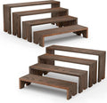 2 Set Wooden Cupcake Stand for Decor, 4 Tiered Stackable Display Risers by Nyamofly