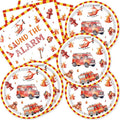 40Pcs Firetruck Birthday Party Decorations Firefighter Fire Truck Party by Unknown