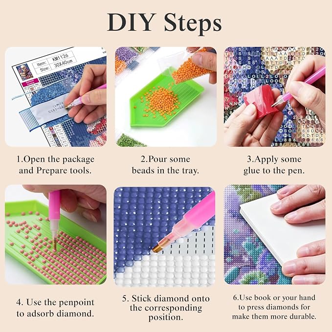 CHWGLFGG 5D Full Round Drill Diamond Painting Kit - Image 8