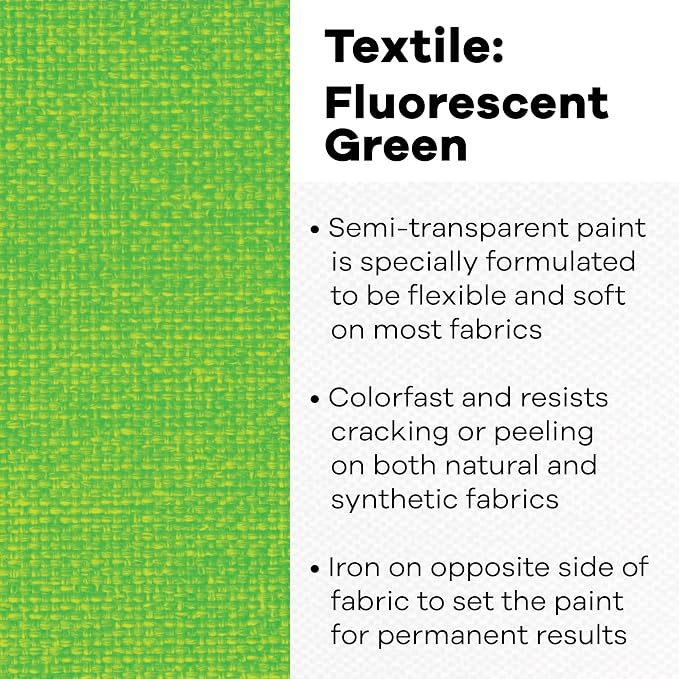 Jacquard Textile Color Fluorescent Green - Image 2