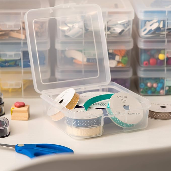 IRIS USA Clear Storage Cases, |Made in USA|, Plastic Bead Organizing Containers - Image 7