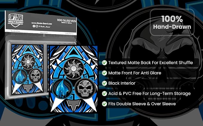 100ct Textured Matte TCG/MTG Card Art Sleeves - Image 5
