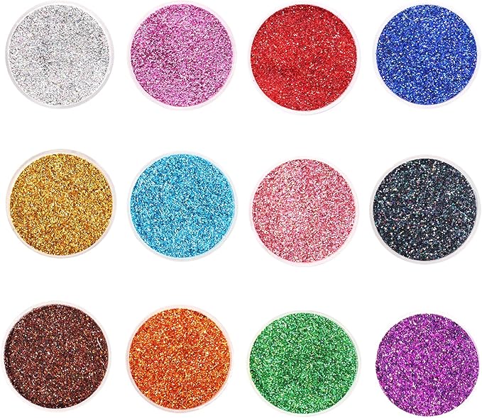 Holographic Glitter for Craft, Laser Extra Fine for Resin Arts, 0.3mm for Nail by LICOOL+GLITTER