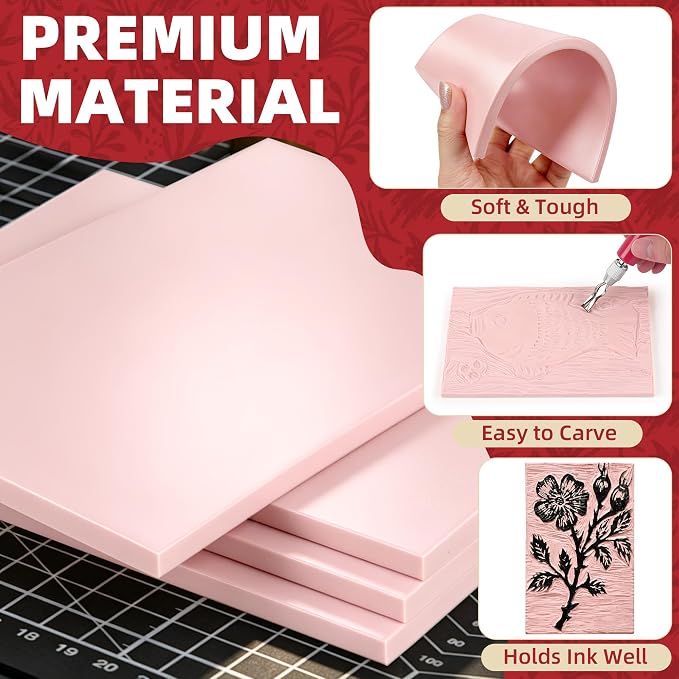 Linocut Kit for Printmaking - Image 3