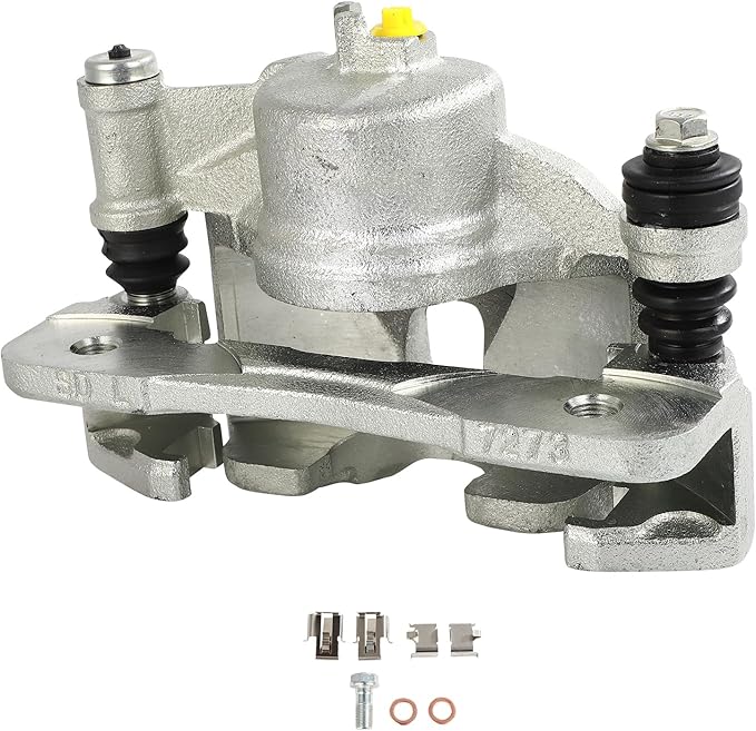 SCITOO 19B1380 Front Left Disc Brake Caliper Assembly w/Bracket For Honda For Civic 1990-2000,For Honda For Civic del Sol 1993-1997,For Honda For CRX 1990-1991