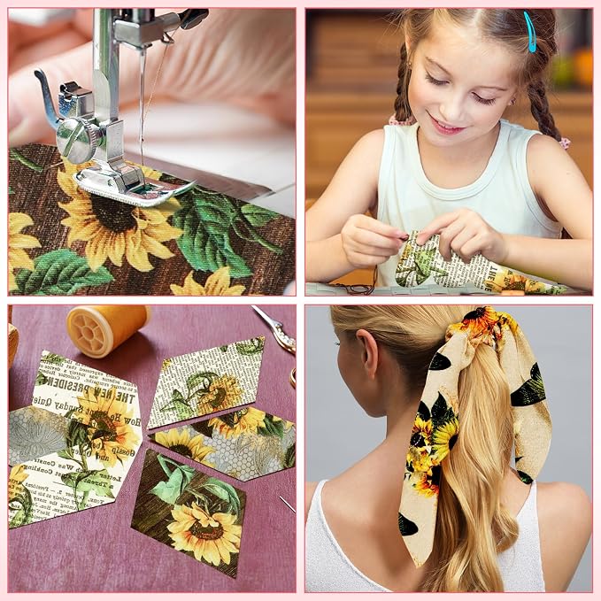 Hosuly 40 Pcs Sunflowers Jelly Fabric - Image 6