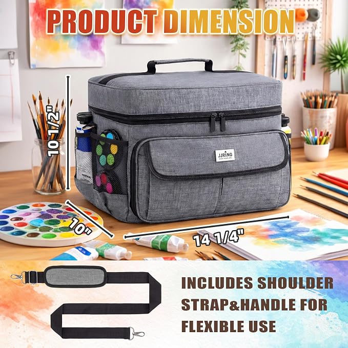 JJRING Acrylic Paint Organizer Bag - Image 2