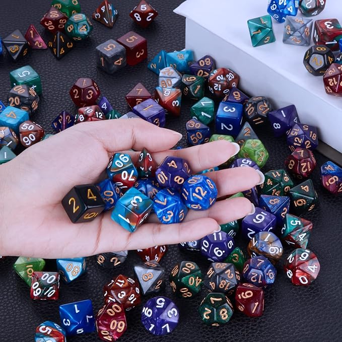 CiaraQ 182pcs Polyhedral Dice Set - Image 9