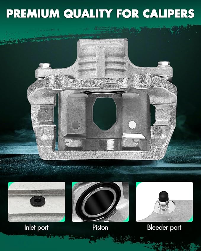 SCITOO Rear Right Brake Caliper With Bracket 18B4805 Compatible For Buick 2004-2007 For Chevrolet 2002-2009 For GMC 2002-2009 For Isuzu 2003-2008