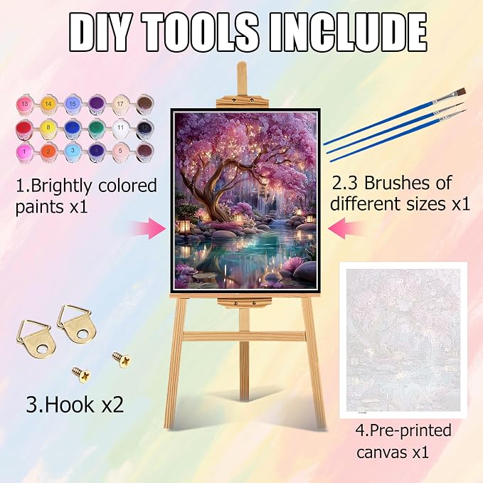 Dream Tree Paint by Numbers Kits - Image 5