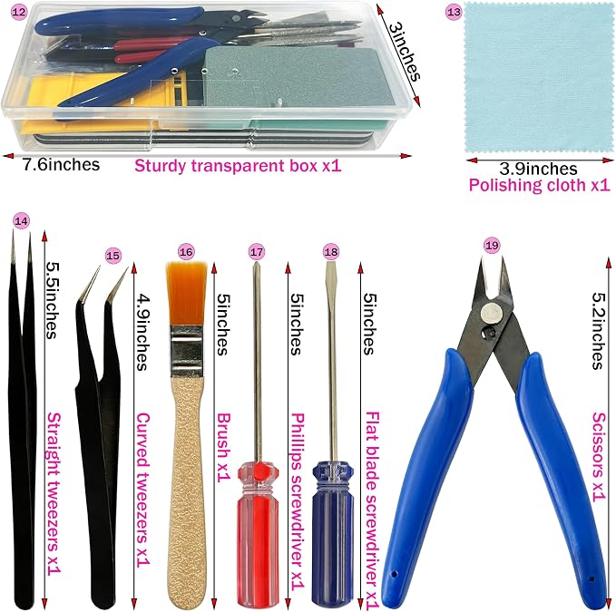 Modeler Basic Tools Kit Hobby Building Tools - Image 3