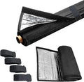 Outdoor Pipe Insulation Cover - 72" x 10.2" Weatherproof HVAC AC Line Set Protector, Heavy-Duty Fabric Wrap for Sun, Rain & Winter Freeze Protection, with 4 Adjustable Straps
