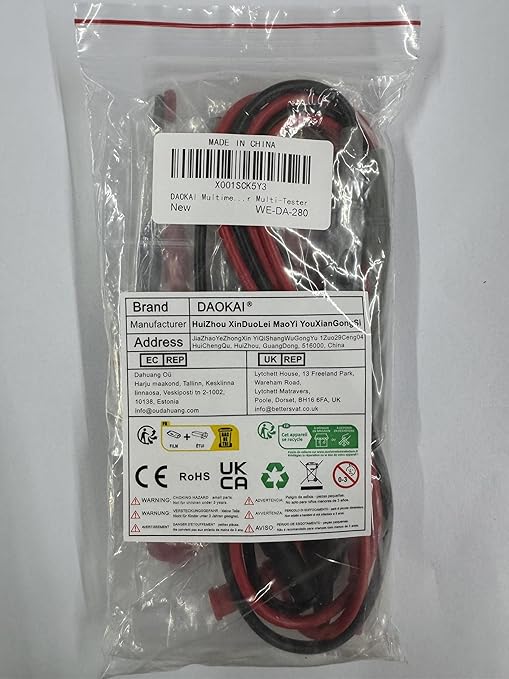 Multimeter Probe Test Lead,1000V 20A Meter Tester Needle Point Accurate Readings & Clips Clamp Cable Wire Test & Test Hook Clip,for Multi Testers