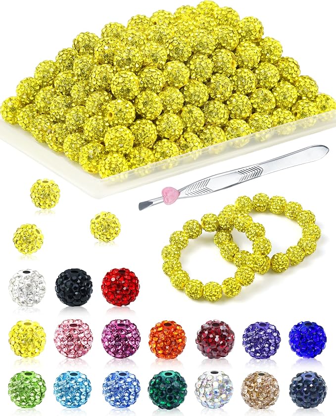 120PCS FIVEIZERO Citrine Rhinestone Beads by FIVEIZERO