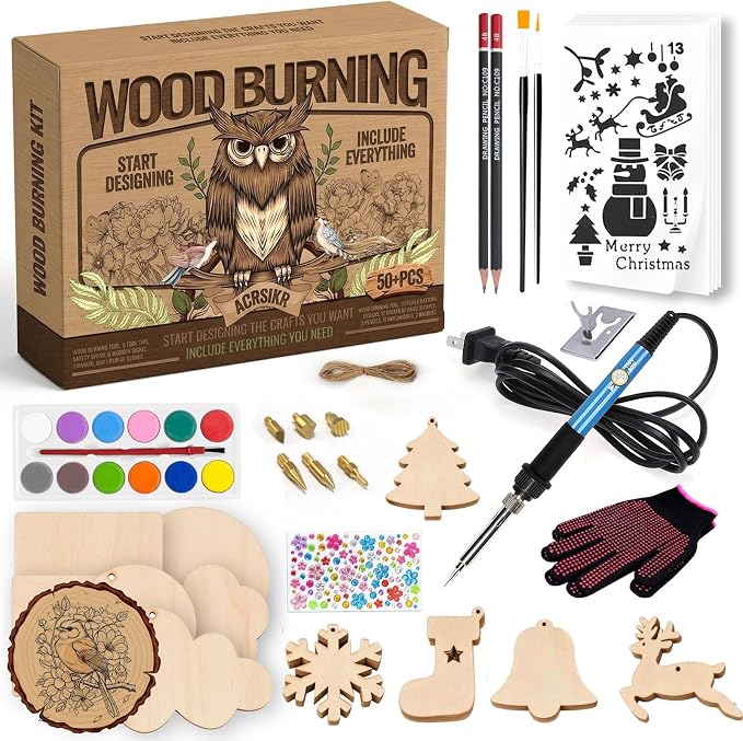 ACRSIKR Wood Burning Kit for Beginner, Cool Toy Craft Gift Ideas for Adult Wood by ACRSIKR