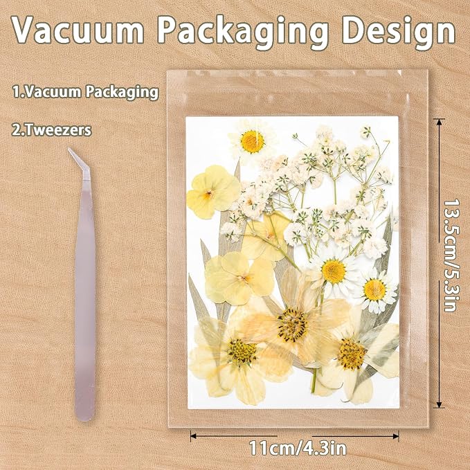 Dried Pressed Flowers Real Pressed Flowers Natural Dry Leaves Bulk Mixed - Image 2