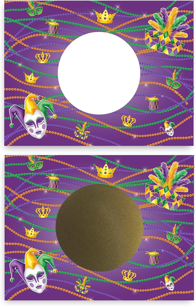 My Scratch Offs 20 Pack Mardi Gras Make Your Own DIY Scratch Off Cards & - Image 6