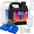 BBDINO Silicone Mold Making Kit 30A 4.4 lbs Translucent, High Strength Liquid by BBDINO