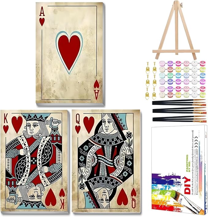 Mandun 3 Pack Paint by Numbers Kit by MANDUN