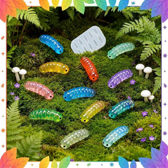 Mini Worm Resin Silicone Casting Mold - Image 6