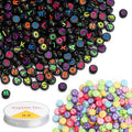 1500PCS Black Letter Beads and Mixed Emoticon Beads by SUTOUG