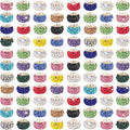 400 Pieces Large Hole Beads Mixed Color Rhinestone European Beads Large Hole by BRACELETMAKINGKIT