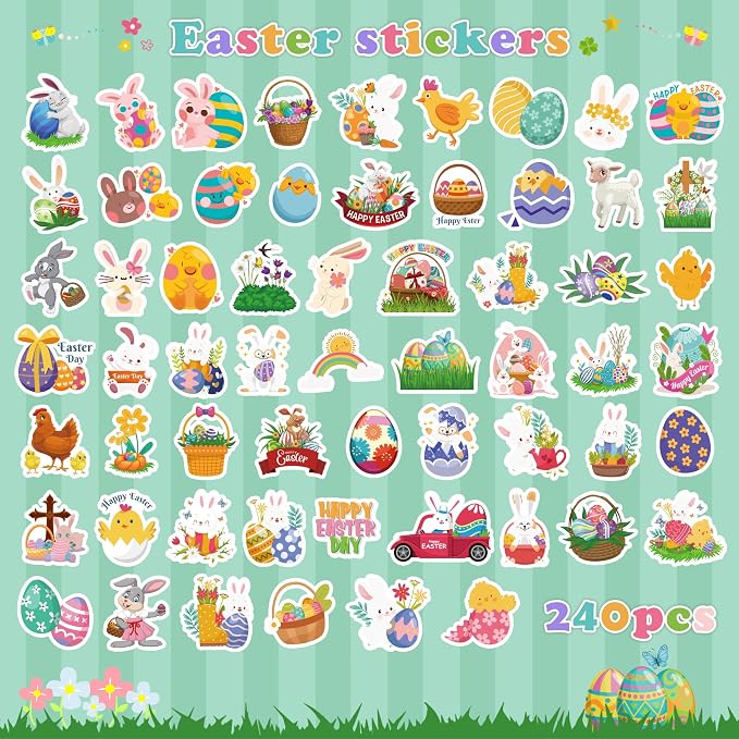 OHOME Easter Stickers for Kids - Image 3