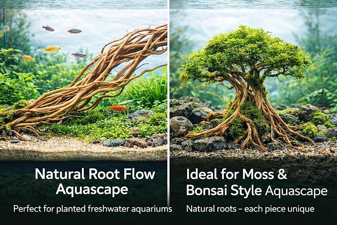 Azil Natural Aquarium Driftwood Root – Driftwood - Image 7