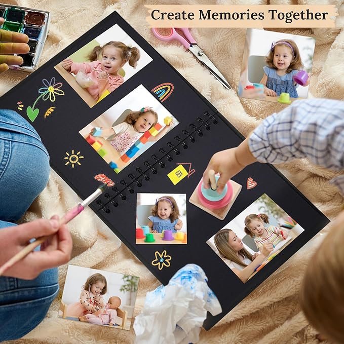 Scrapbook 12x12 Inch DIY Scrapbook Album Hardcover Kraft Paper 100 pages/50 - Image 3