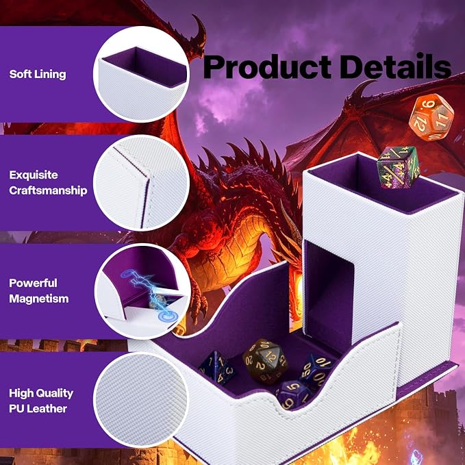 Dice Tower and Tray, Foldable Portable Dice Rolling Tower, Dice Roller Accessory - Image 4