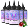 HeyClear 500g UV Resin Kit Crystal Clear, Hard UV Resin Fast Curing by HeyClearResin