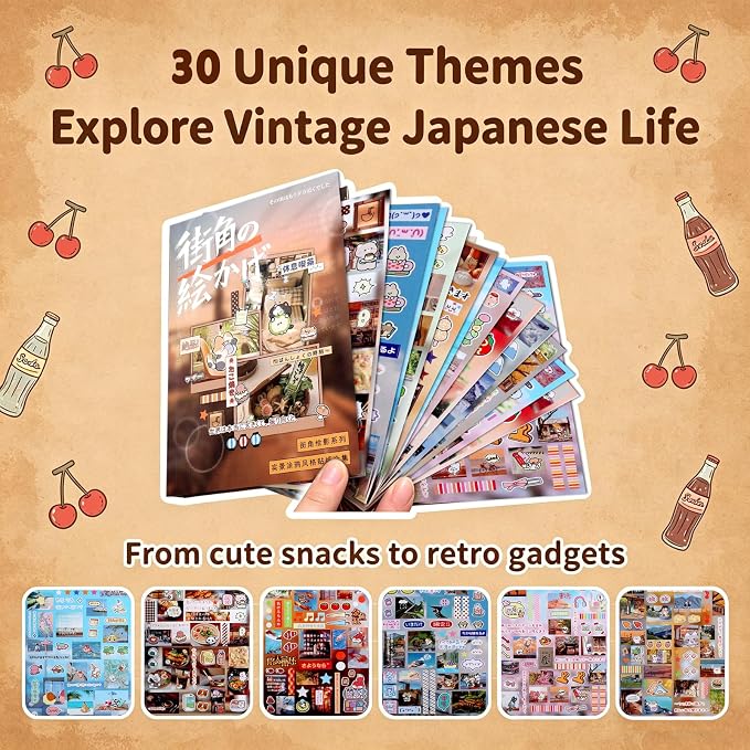 Tmtains 1000+Pcs Japanese Sticker Book - Image 4