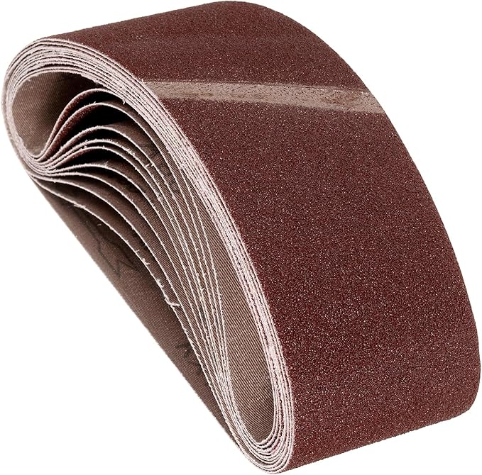 Sanding Belts 3 x 18 Inch 80 Grit Aluminum Oxide Abrasive Sandpaper for Belt Sander Metal Grinding Wood Working Weld Rust Removal
