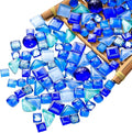 500g Mixed Color Irregular Crystal Mosaic Tiles, Tiny Mosaic Tile DIY Hobbies by BTMIEY