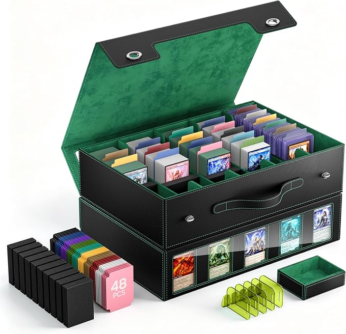 MoKo Trading Card Storage Box for MTG, 3900+Capacity, Top Loaders Organizer Case by MoKo