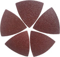 XXGO 60 Pcs 80 Grits 3-1/8 Inch 80mm Triangle Oscillating Tool Sanding Paper for Wood Sanding XG802080