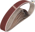 HARFINGTON 2 x 48 Inch Sanding Belts, 10 Pcs 60 Grits Aluminum Oxide Abrasive Belt Sander File Belt for Woodworking, Metal Polishing, Knife Sharpener