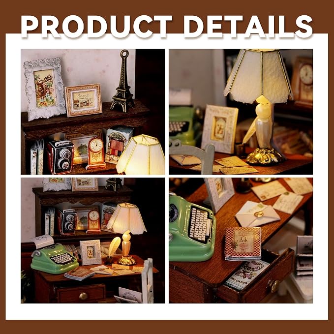 Flever Dollhouse Miniature DIY House Kit Creative Room - Image 5