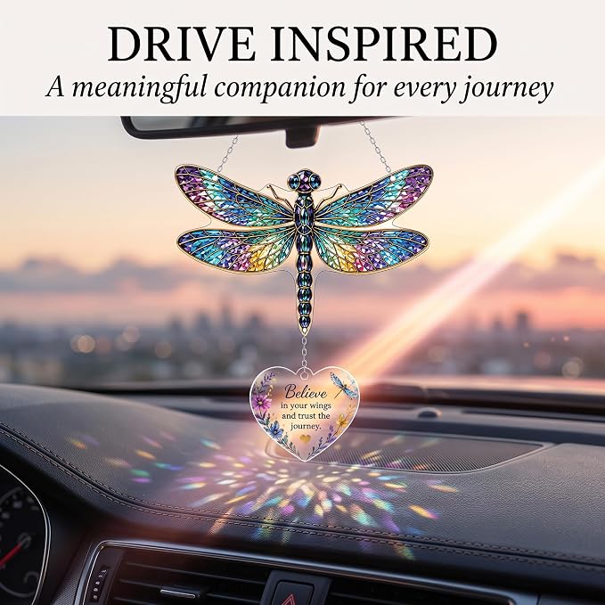Devory 4 Inch Acrylic Dragonfly Suncatcher, Sun Catchers Indoor Window - Image 7