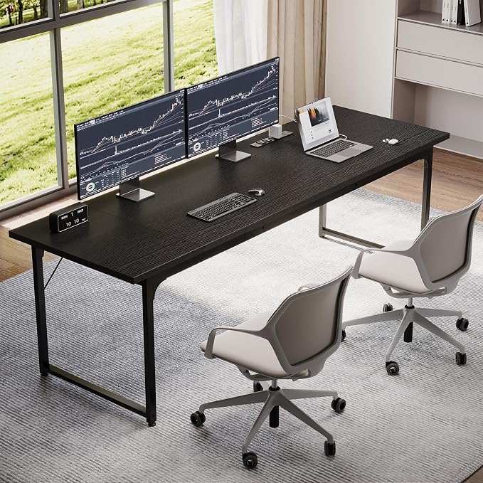 Coleshome 79 Inch Large Computer Desk - Image 2
