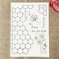 TIAMECH A4 Reusable Honey Bee Hive Stencil by TIAMECH
