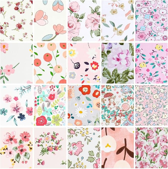 Hosuly 40 Pcs Spring Floral Jelly Fabric - Image 7