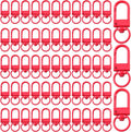 KJML DIY Keychain clip 60pcs Swivel Snap Lobster Claw Keychain Clasps Lanyard by KJMLDIY