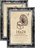 16x24 Picture Frame with Real Glass set of 2, Vintage Frames by TKYGU