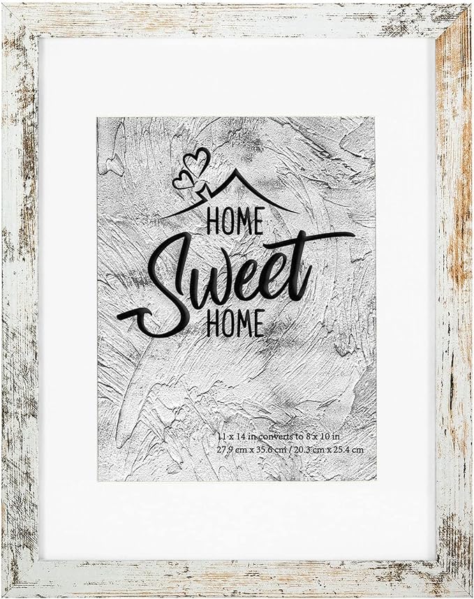 Califortree Rustic White 11x14 Picture Frame by Califortree