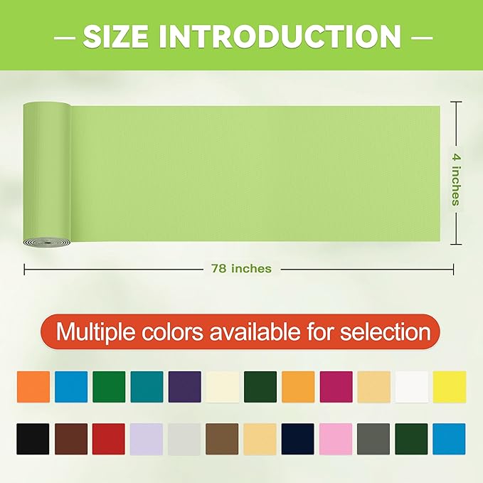 4x78in Nylon Repair Tape，Tent Repair Kit，Self Adhesive Waterproof Fabric Repair Tape for Tent, Umbrella, Sleeping Bag, Down Jackets,Knapsack.（Soft Green）